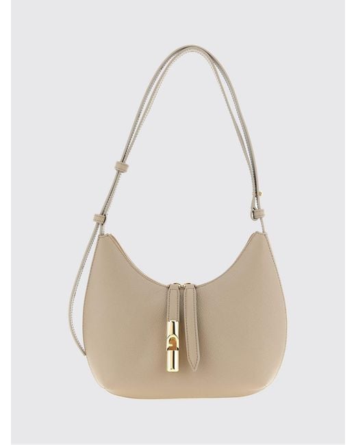Furla White Goccia S Shoulder Bag