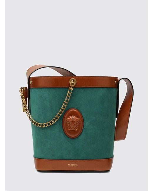 Borsa A Secchiello Pivot di Versace in Blue