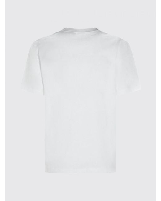 Carhartt White Short-Sleeved Cotton T-Shirt With Chest Logo Print