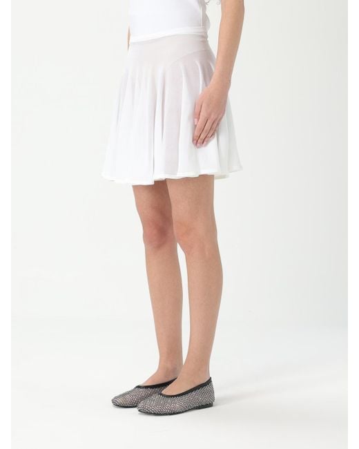 Alaïa White Aline Mini Skirt