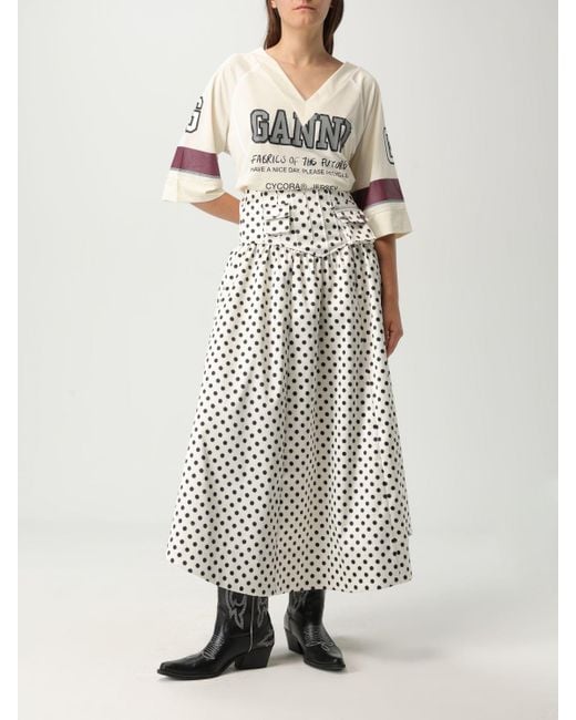 Ganni Natural Skirt
