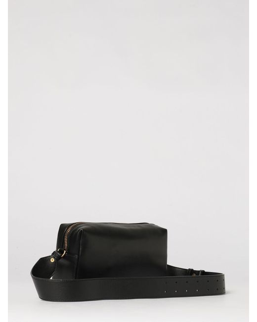 Pinko Black Horizontal Leather Shoulder Bag