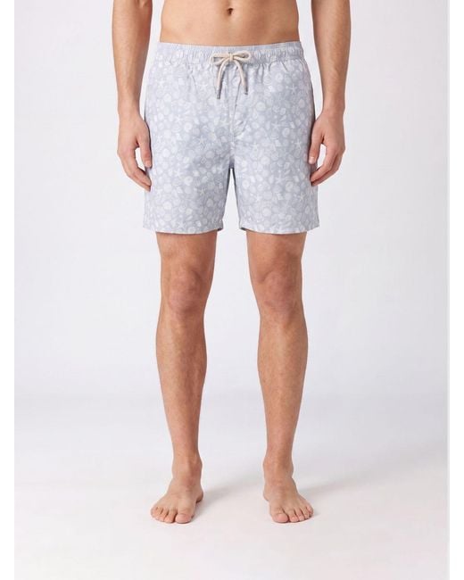 Mc2 Saint Barth Blue Printed Swimsuit for men