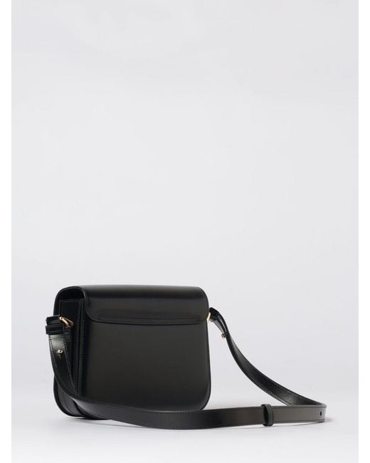 A.P.C. Black Grace Small Leather Bag