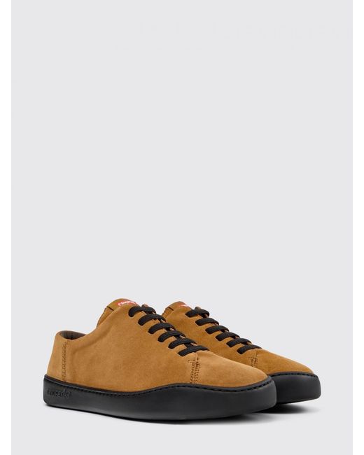 Camper Brown Peu Touring Suede Sneakers for men