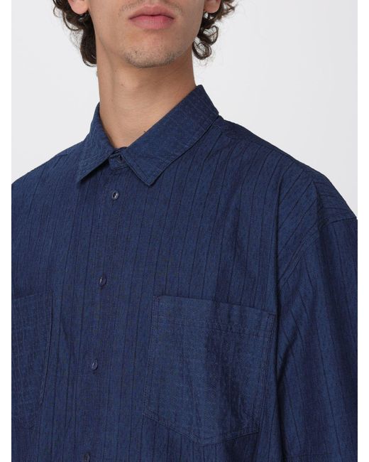 Camisa YMC de hombre de color Blue