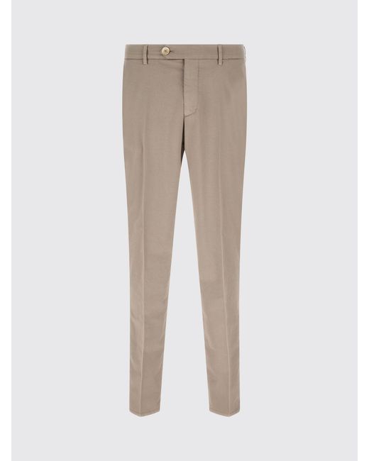 Brunello Cucinelli Natural Cotton Chino Trousers for men