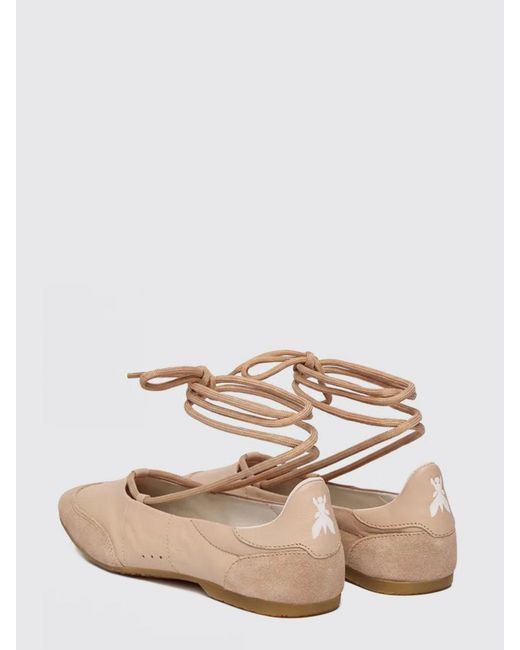 Patrizia Pepe White Dancing Skin Leather Ballerinas