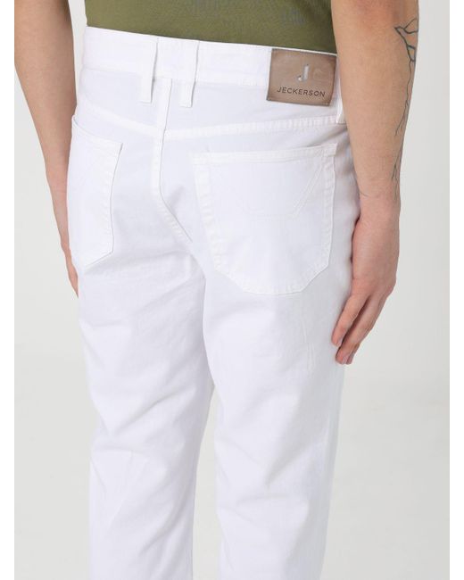 Jeckerson White Pants for men