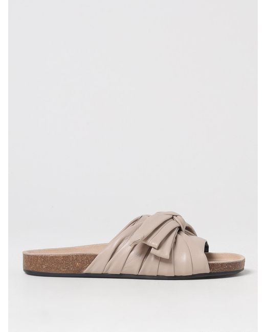 J.W. Anderson Multicolor Bow Slide Sandals Leather Casual