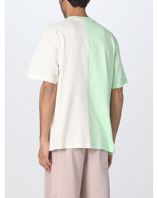 MSGM Green T-shirt In Organic Cotton for men