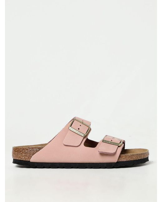 Birkenstock Pink Heeled Sandals