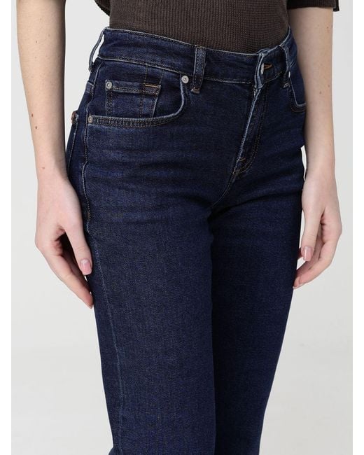 7 For All Mankind Blue Slim Fit Stretch Denim Jeans