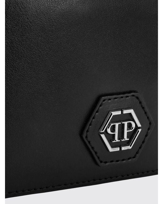 Philipp Plein White Bi-Fold Wallet With Logo Plaque for men