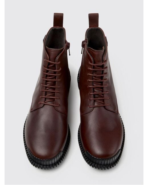Camper Brown Pix Combat Boots
