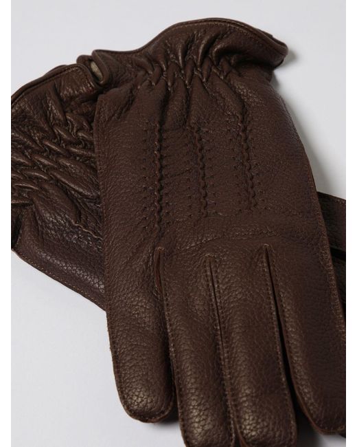 Orciani Brown Gloves for men
