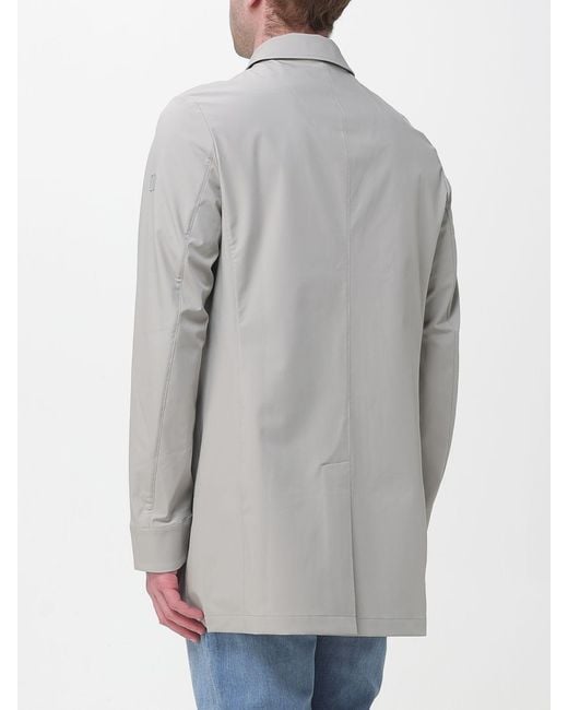 DUNO Gray Technical Fabric Waterproof Jacket for men