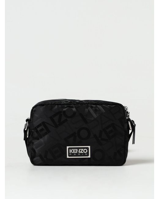 KENZO Black Belt Bag for men