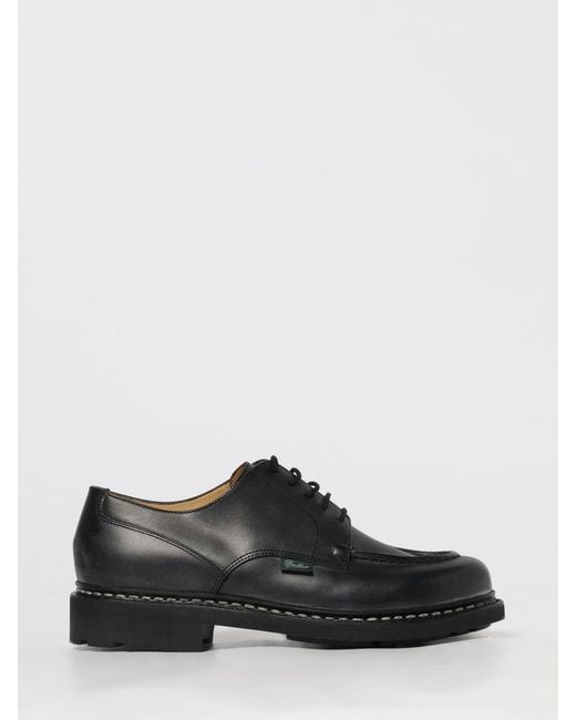 Paraboot White Chambord Leather Derby Shoes for men