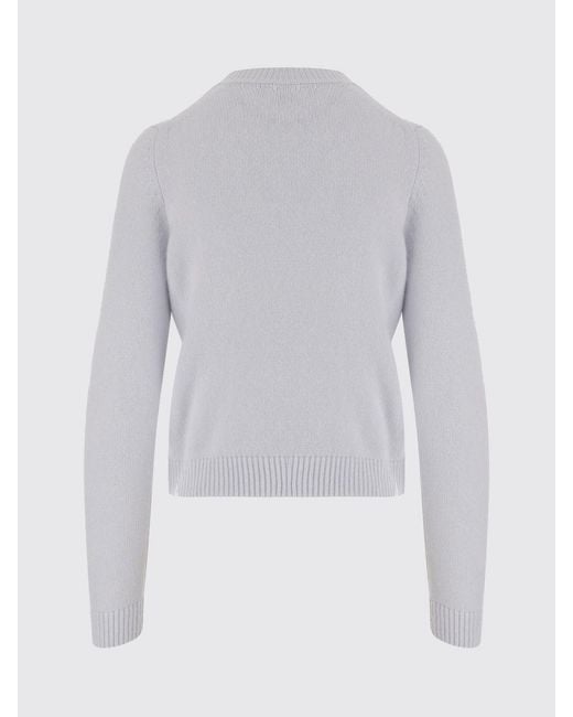 Khaite White Cashmere Crew-Neck Pullover