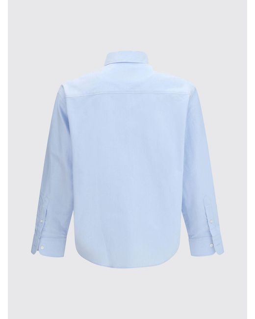 AMI Blue Casual Cotton Shirt for men