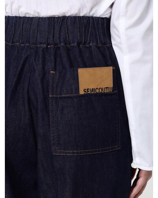 Semicouture Blue Trousers