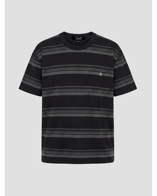 Comme des Garçons Black Comme Des GarÇ Ons Homme Plus Cotton T-Shirt With Patch Pocket for men