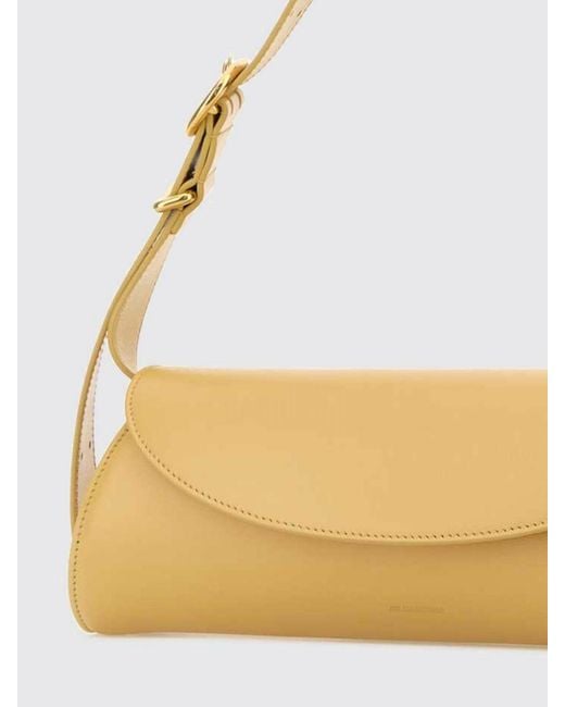 Jil Sander Natural Cannolo Leather Bag