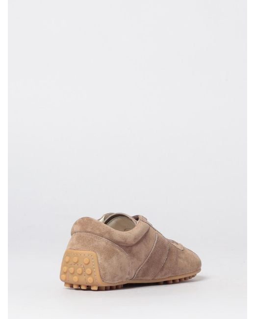 Tod's Pink Suede Sneakers