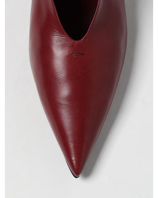 Jil Sander Red Shoes