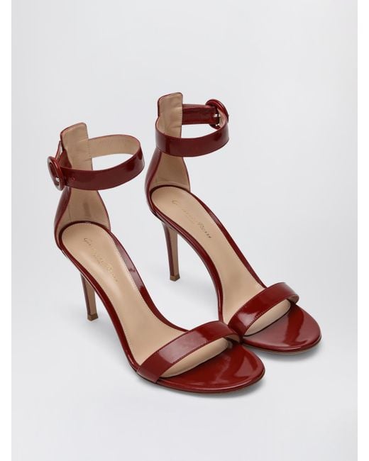 Gianvito Rossi Pink Flache Sandalen Damen