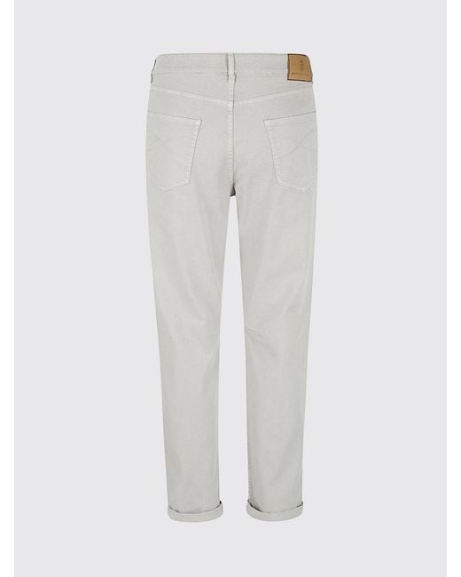 Brunello Cucinelli Natural Slim Fit Jeans for men