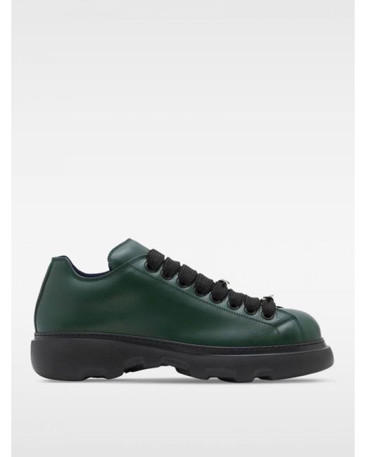 Zapatos Burberry de hombre de color Green