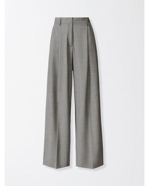 Fabiana Filippi Gray Wool Trousers