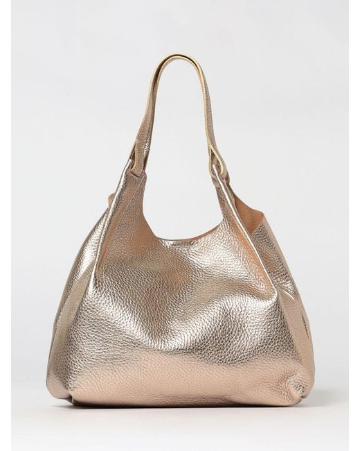 Gianni Chiarini Natural Dua Laminated Leather Bag