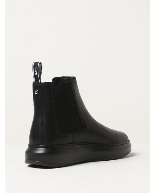 Karl Lagerfeld Black Boots for men