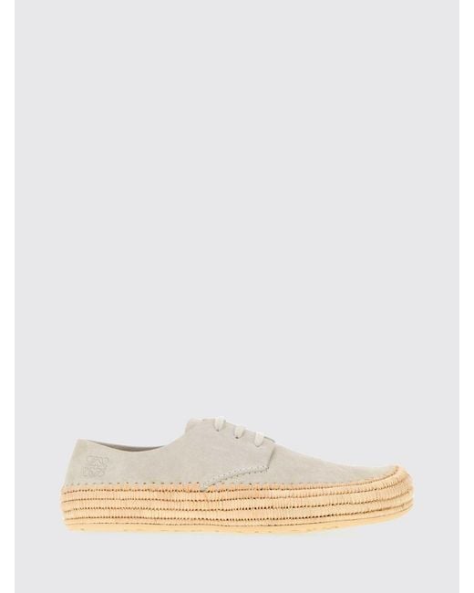 Loewe Gray Brogue Shoes for men
