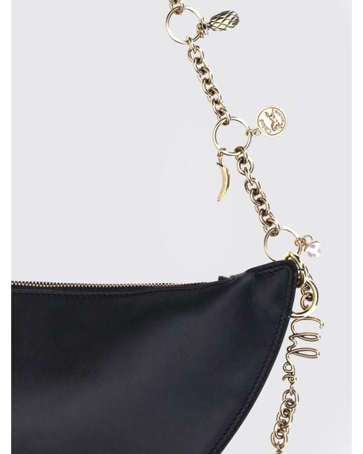 Chloé White Chlo&Eacute Nappa Leather Icons Bag