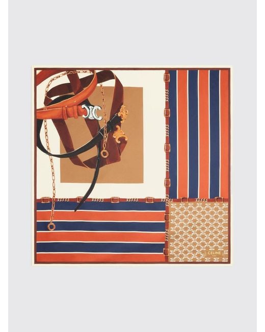 Céline Orange Scarf
