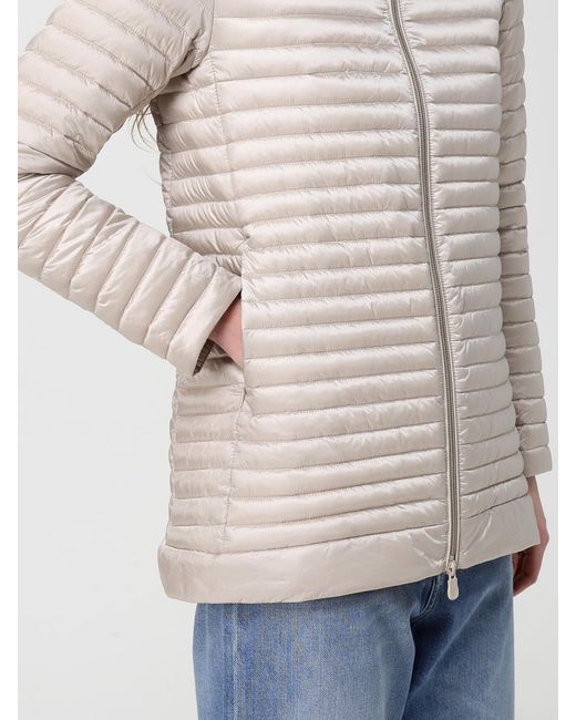 Save The Duck Natural Alima Hooded Nylon Puffer Jacket