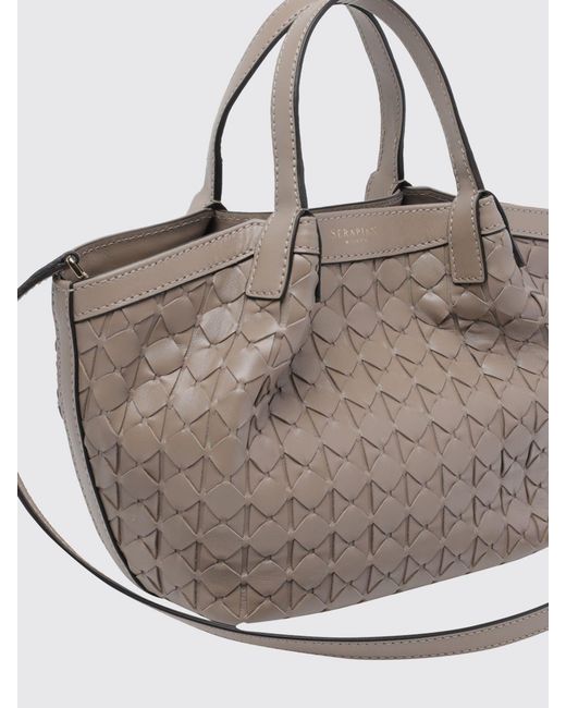 Serapian Gray Secret Woven Leather Bag