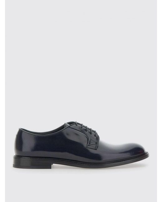 Doucal's Blue Brogue Shoes for men
