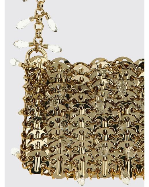 Rabanne White 1969 Nano Crystal Shoulder Bag