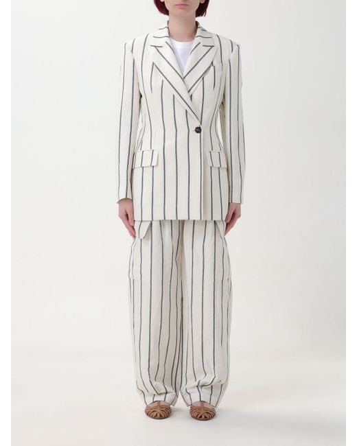 Brunello Cucinelli White Suit Separate
