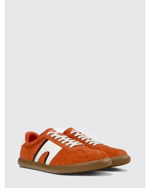 Camper Orange Pelotas Soller Nubuck Sneakers for men