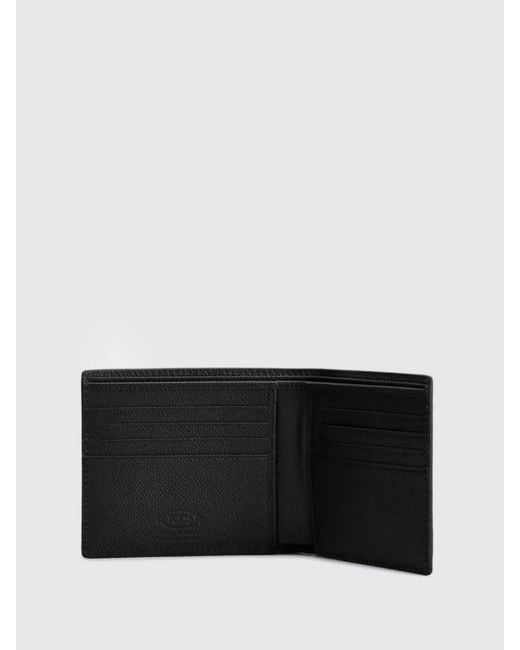 Tod's White Calfskin Leather Wallet for men