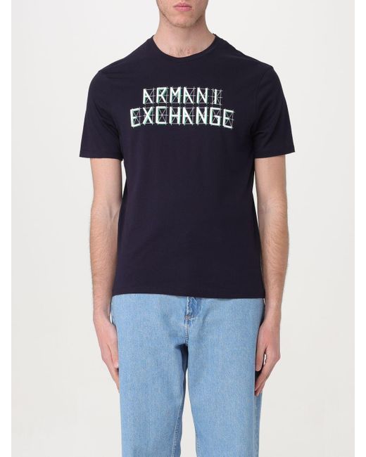 Armani Exchange T-shirt in Blue für Herren