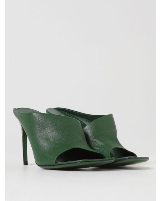 Ferragamo Green High Heel Shoes