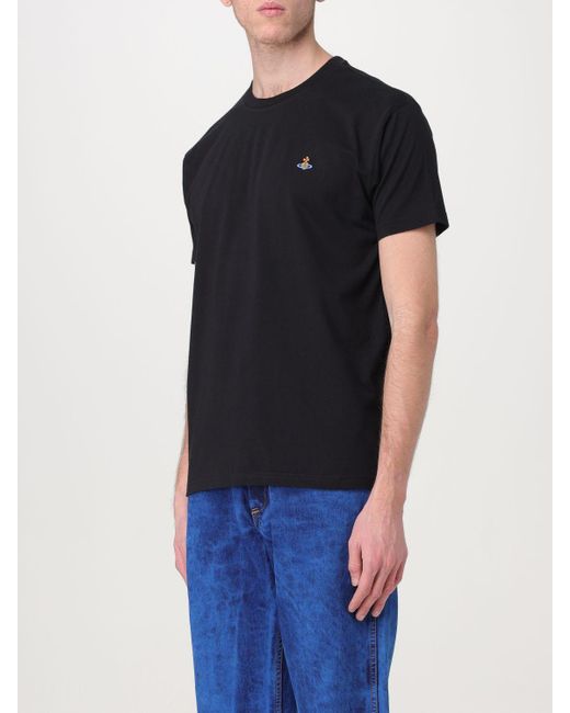 T-shirt basic di Vivienne Westwood in Black da Uomo