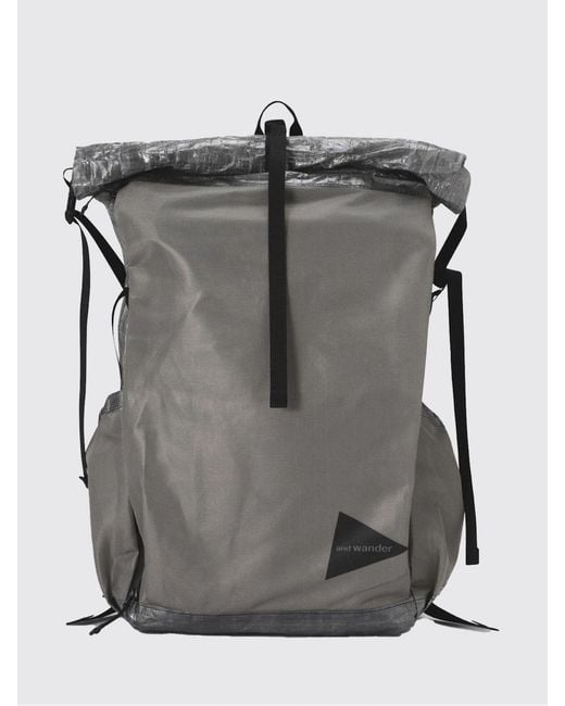 And Wander Gray Dyneema Nylon Backpack for men